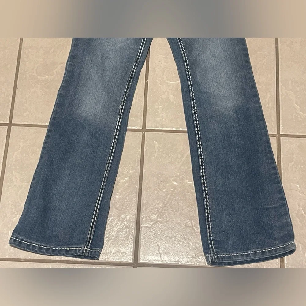 Cherokee Girl’s Mid-Dark Wash‎ Bootcut Jeans Size 12